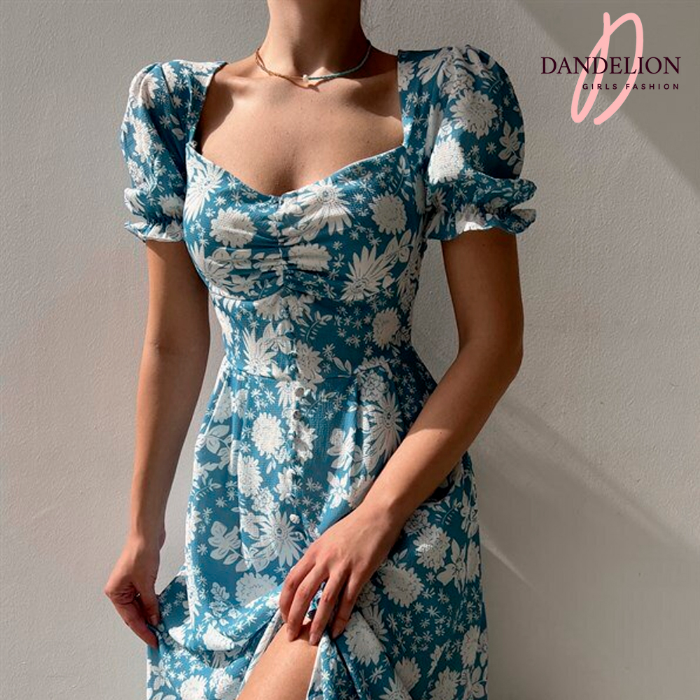 Vestido Casual Semi Largo Abierto – Dandelion